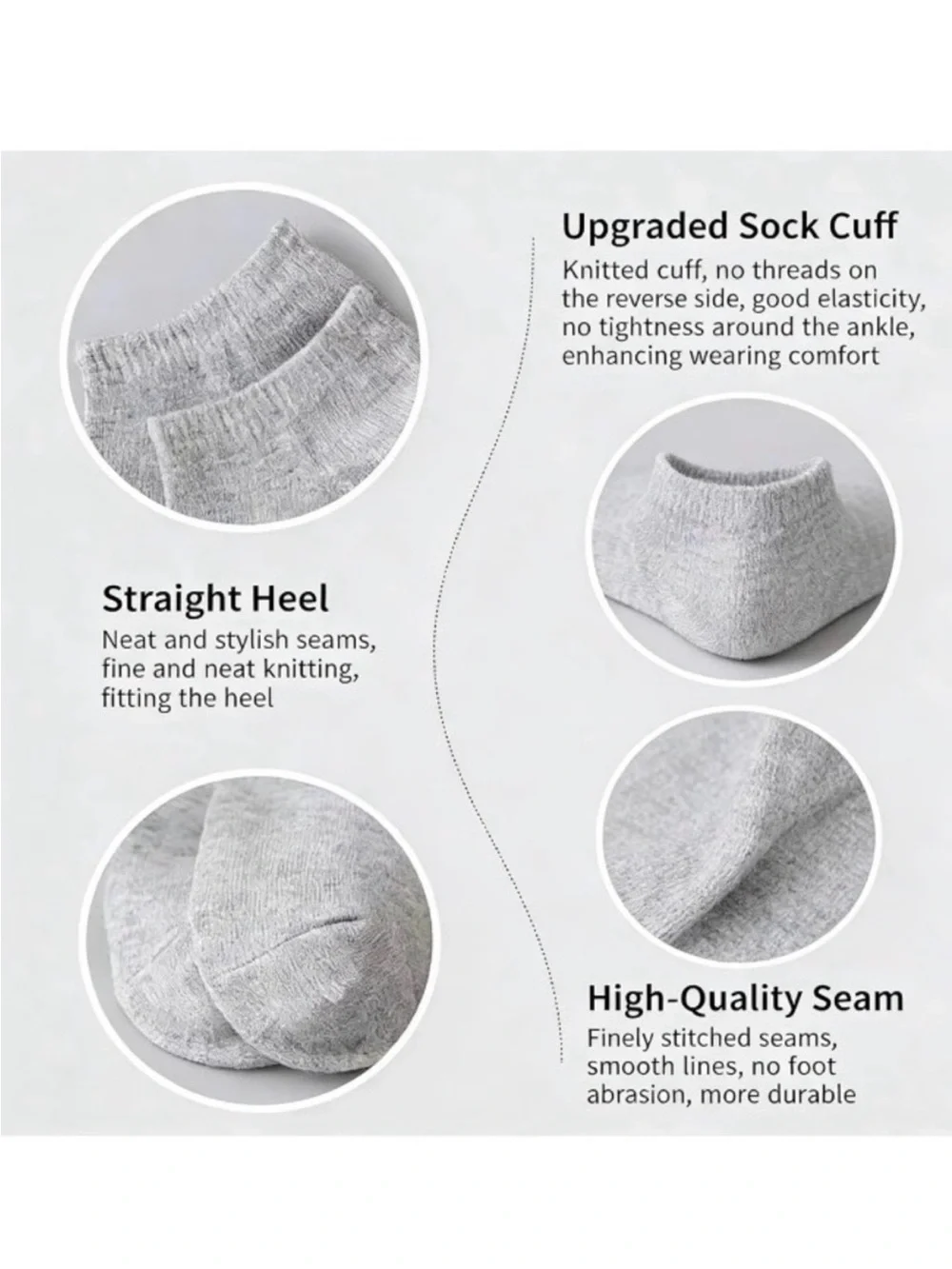 New Pack of 12 Men’s One Size Low-Cut Athletic Socks in White, Gray & Black